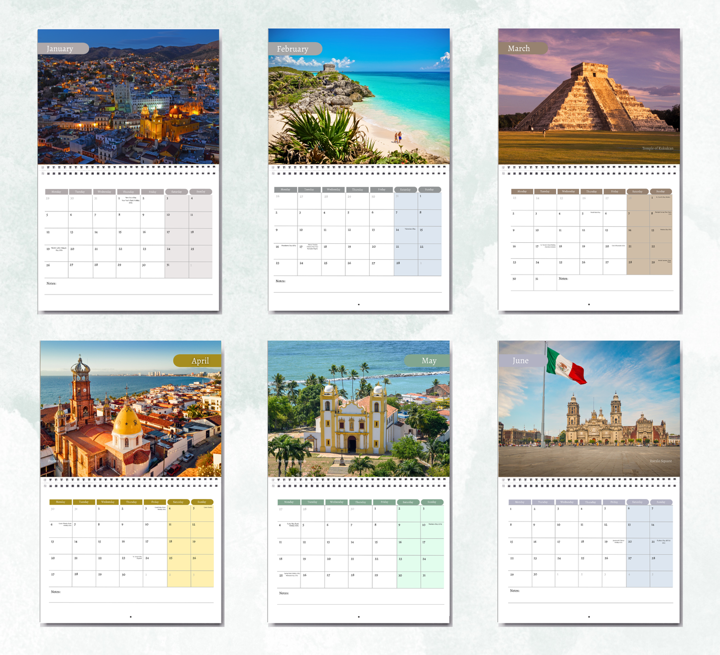 Mexico Calendar 2027