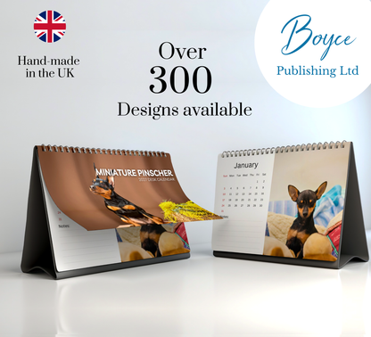 Miniature Pinscher Desk Calendar 2027-2028