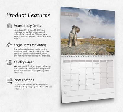 Miniature Schnauzer Calendar 2027