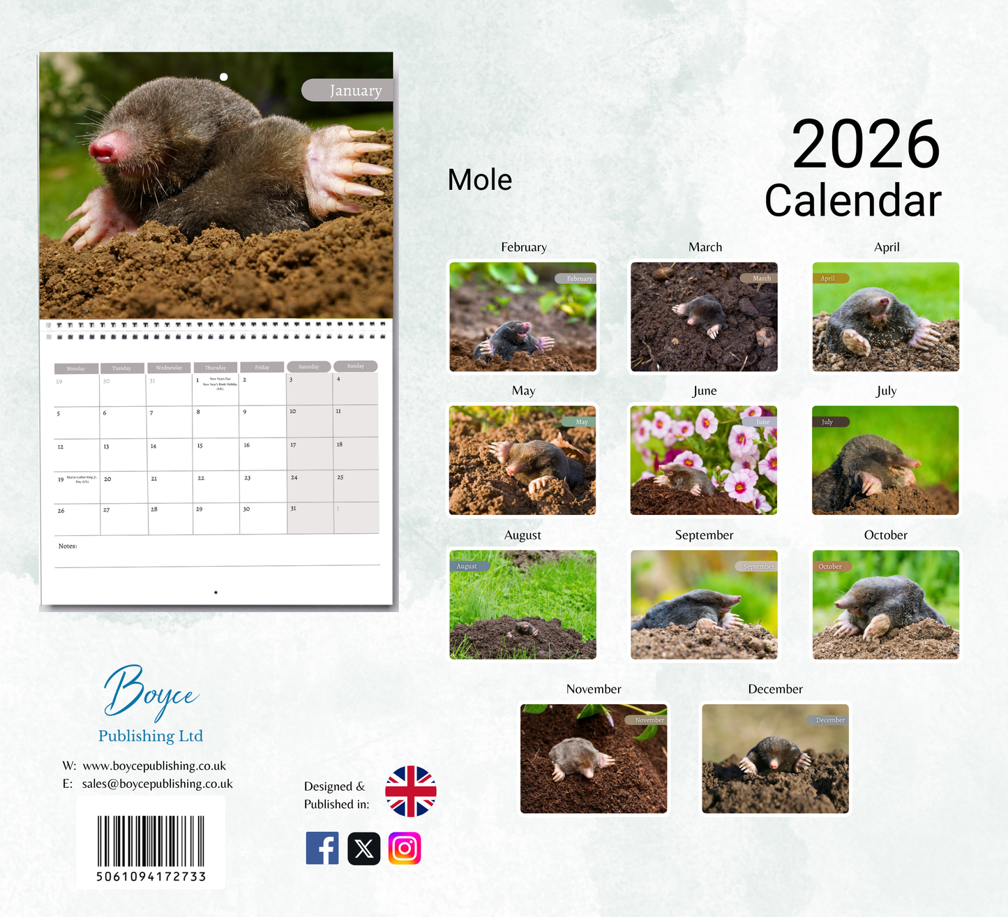 Mole Calendar 2026