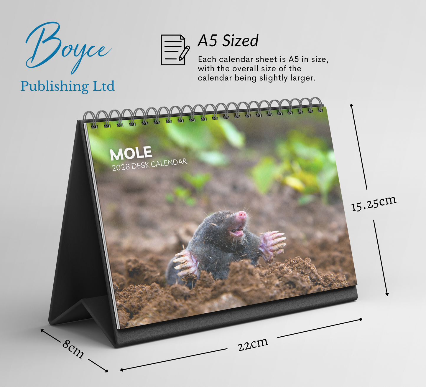 Mole Desk Calendar 2026-2027