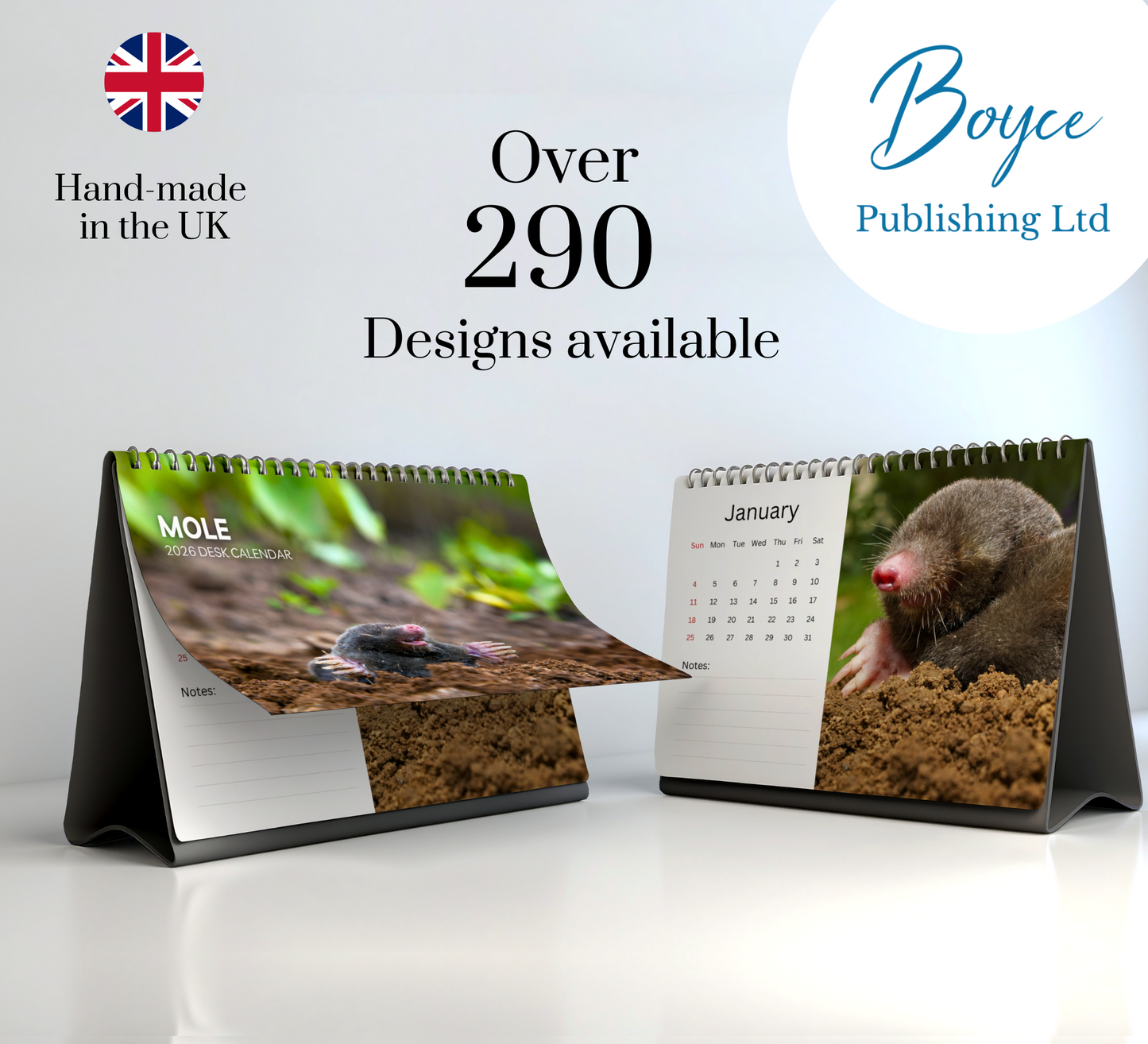 Mole Desk Calendar 2026-2027