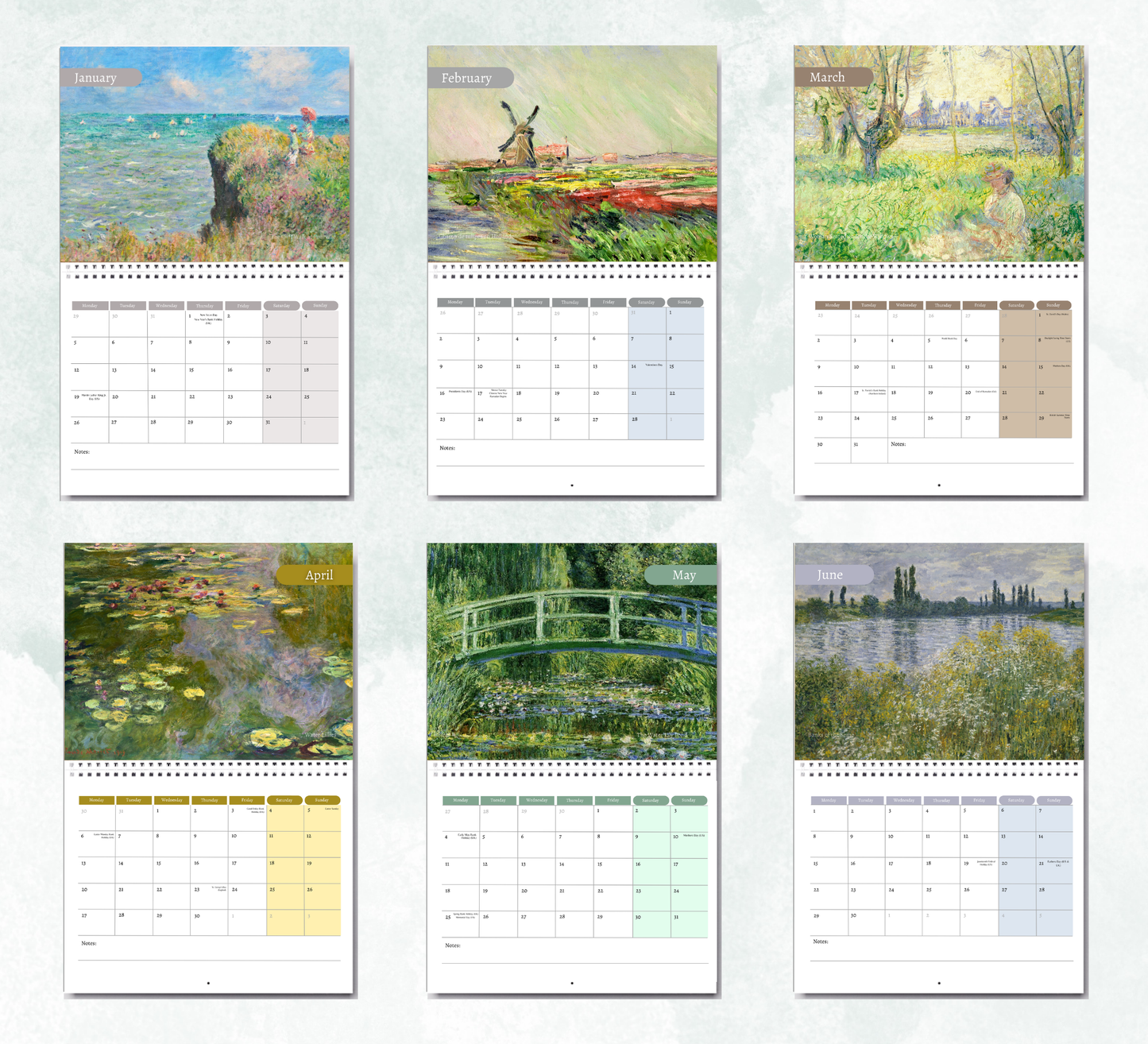 Monet Calendar 2027