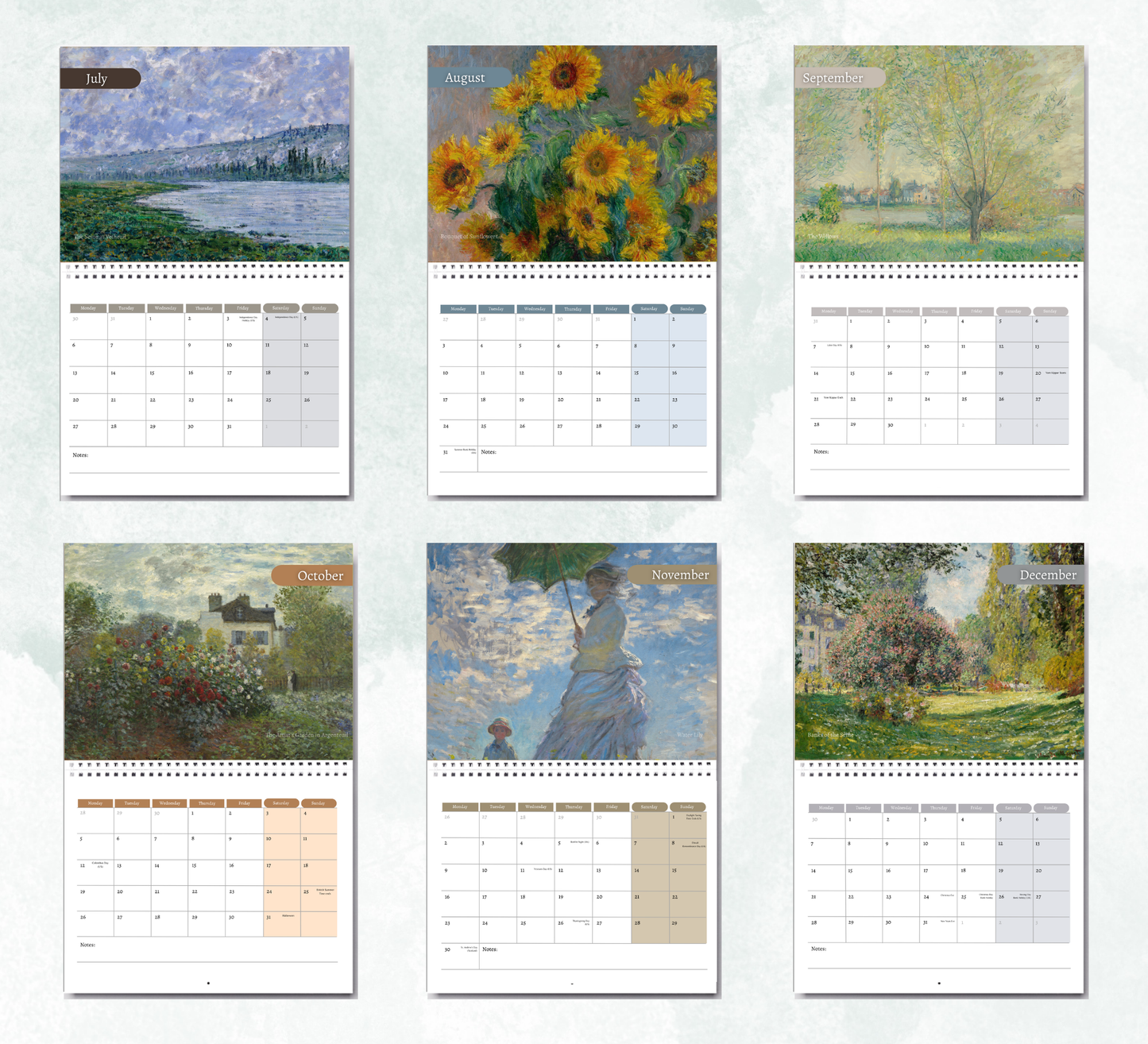 Monet Calendar 2027