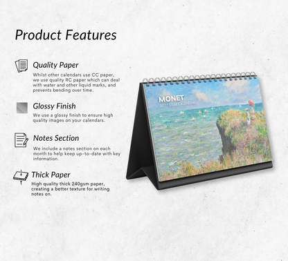 Monet Desk Calendar 2027-2028