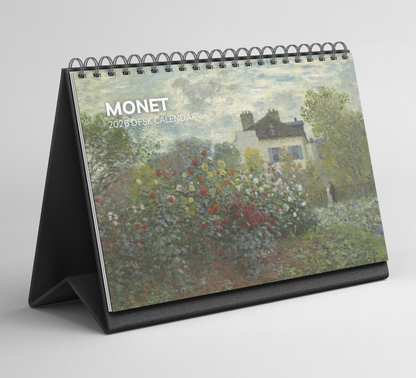 Monet Desk Calendar 2026-2027