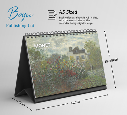 Monet Desk Calendar 2026-2027