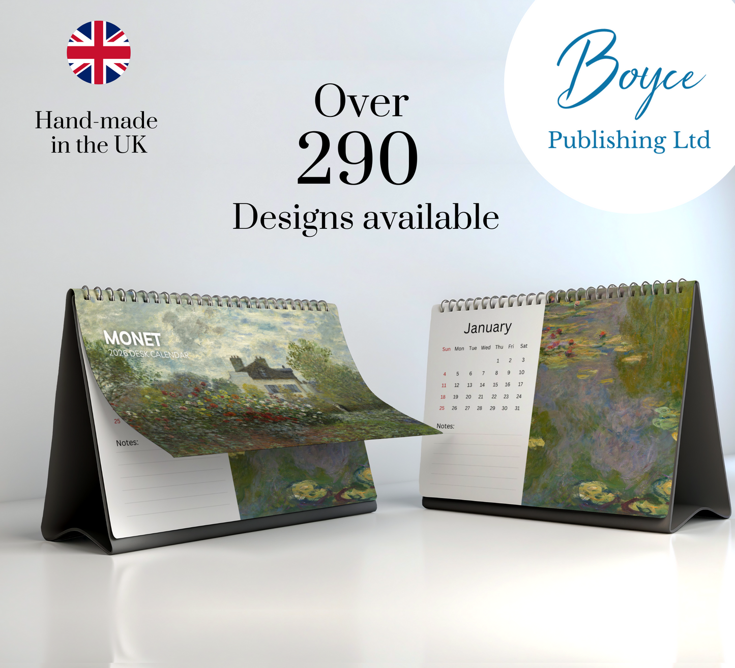 Monet Desk Calendar 2026-2027