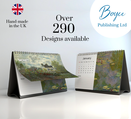 Monet Desk Calendar 2026-2027