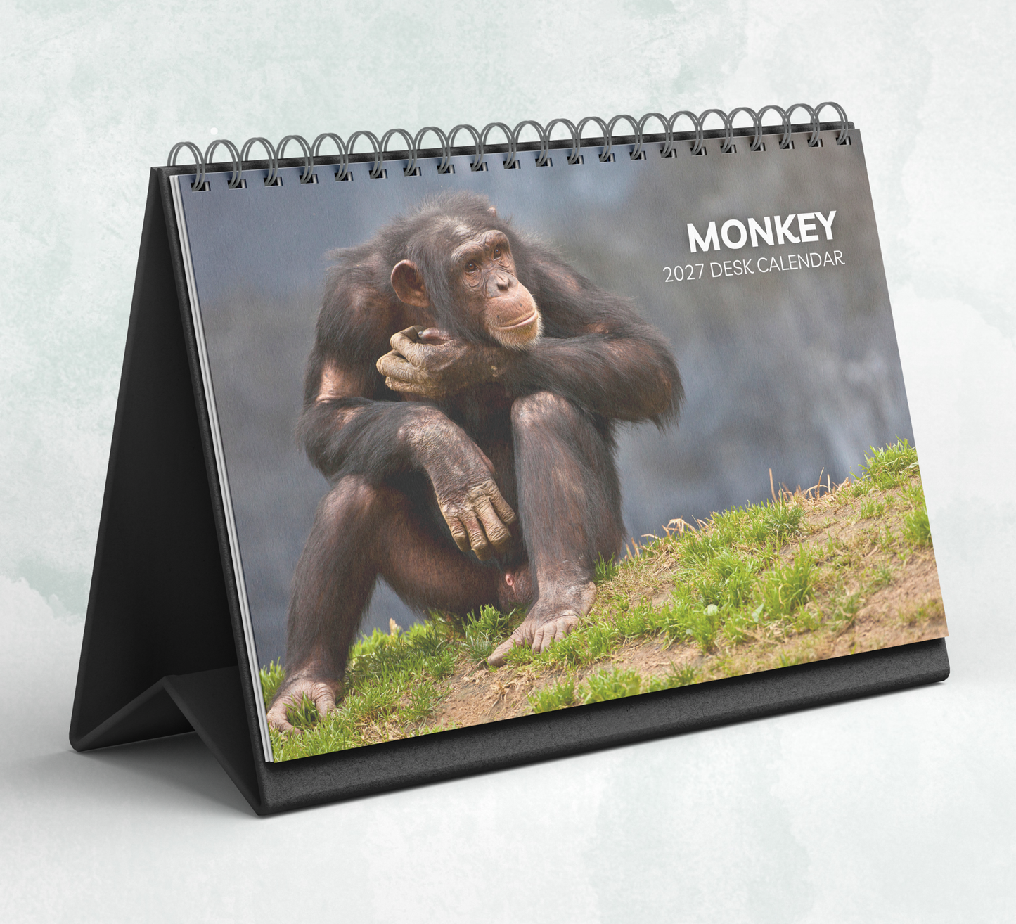 Monkey Desk Calendar 2027-2028