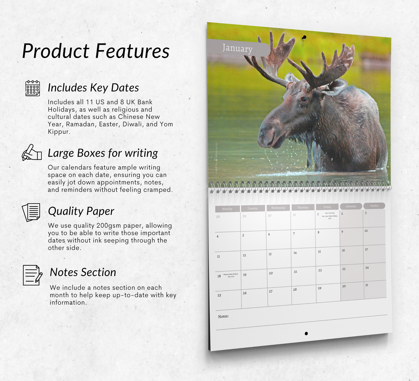 Moose Calendar 2027