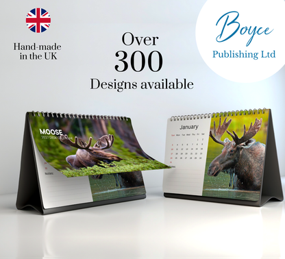 Moose Desk Calendar 2027-2028