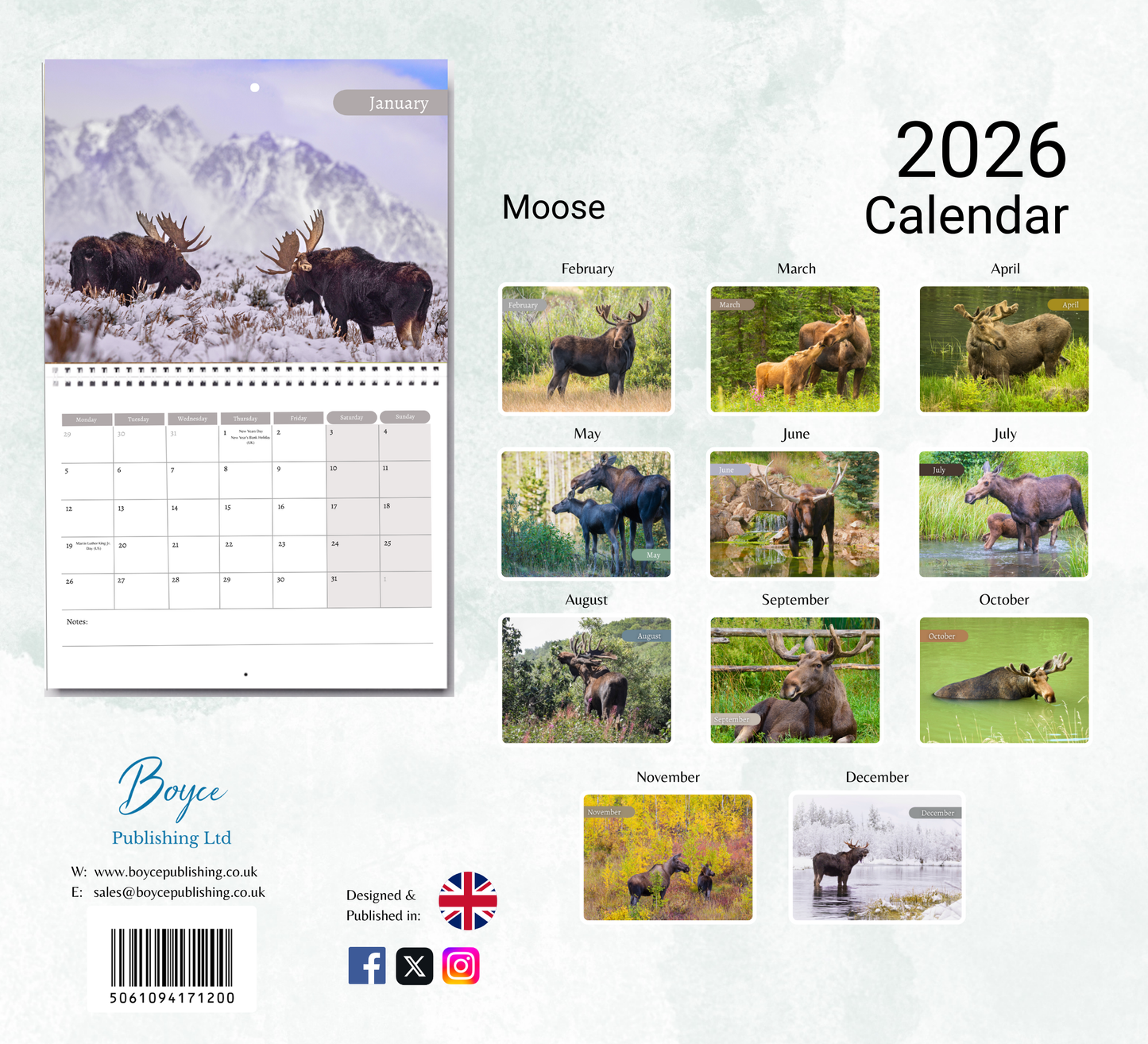 Moose Calendar 2026
