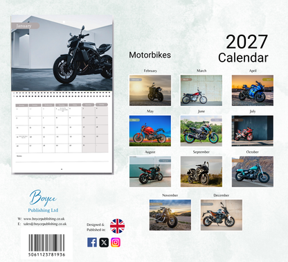 Motorbikes Calendar 2027