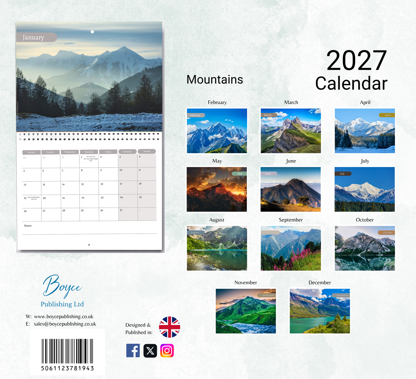 Mountain Calendar 2027