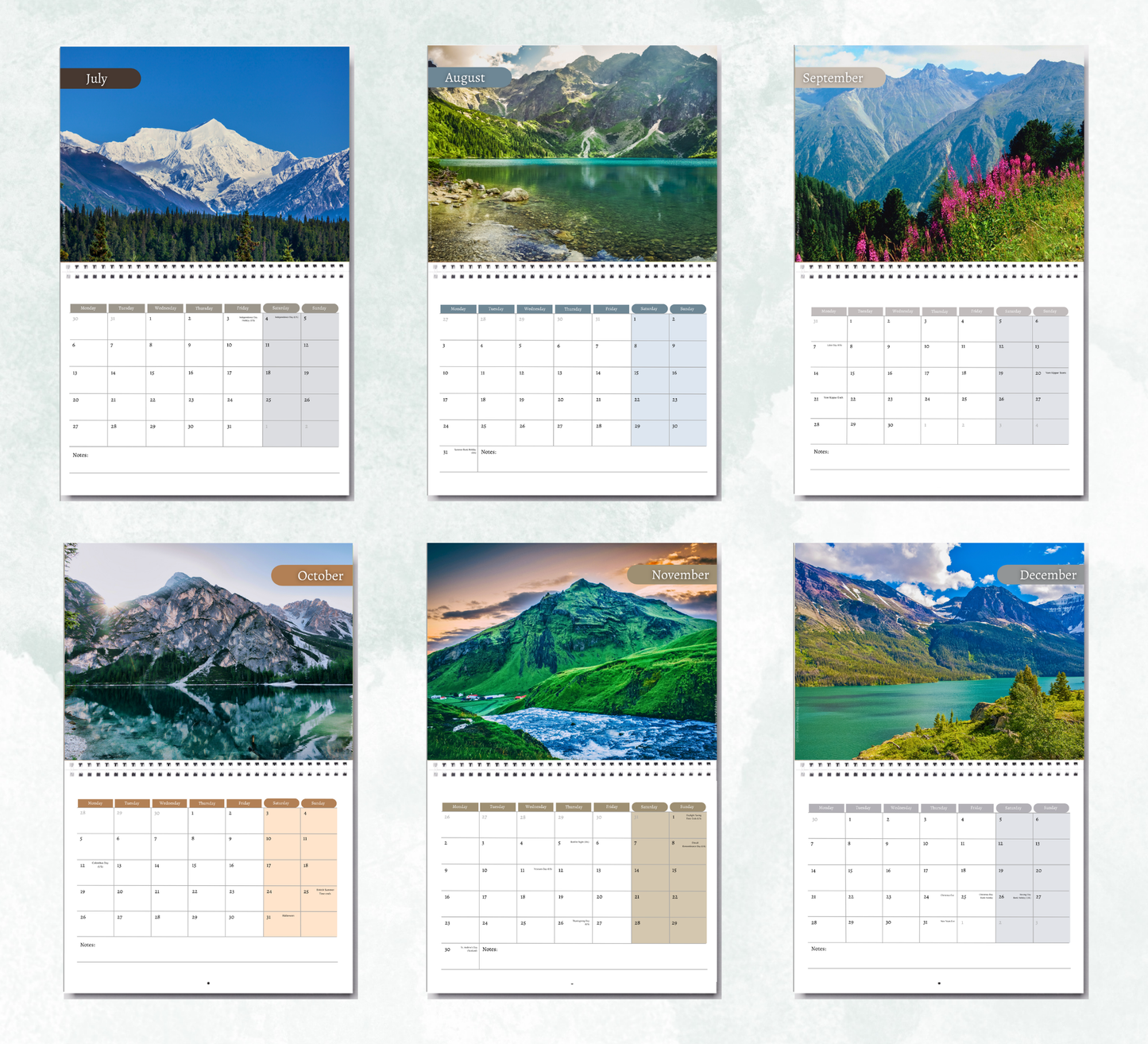 Mountain Calendar 2027