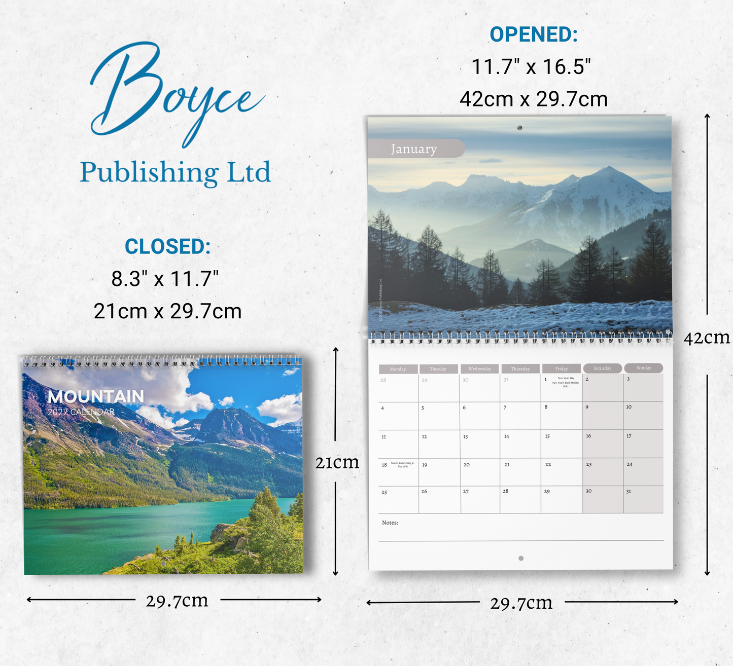 Mountain Calendar 2027