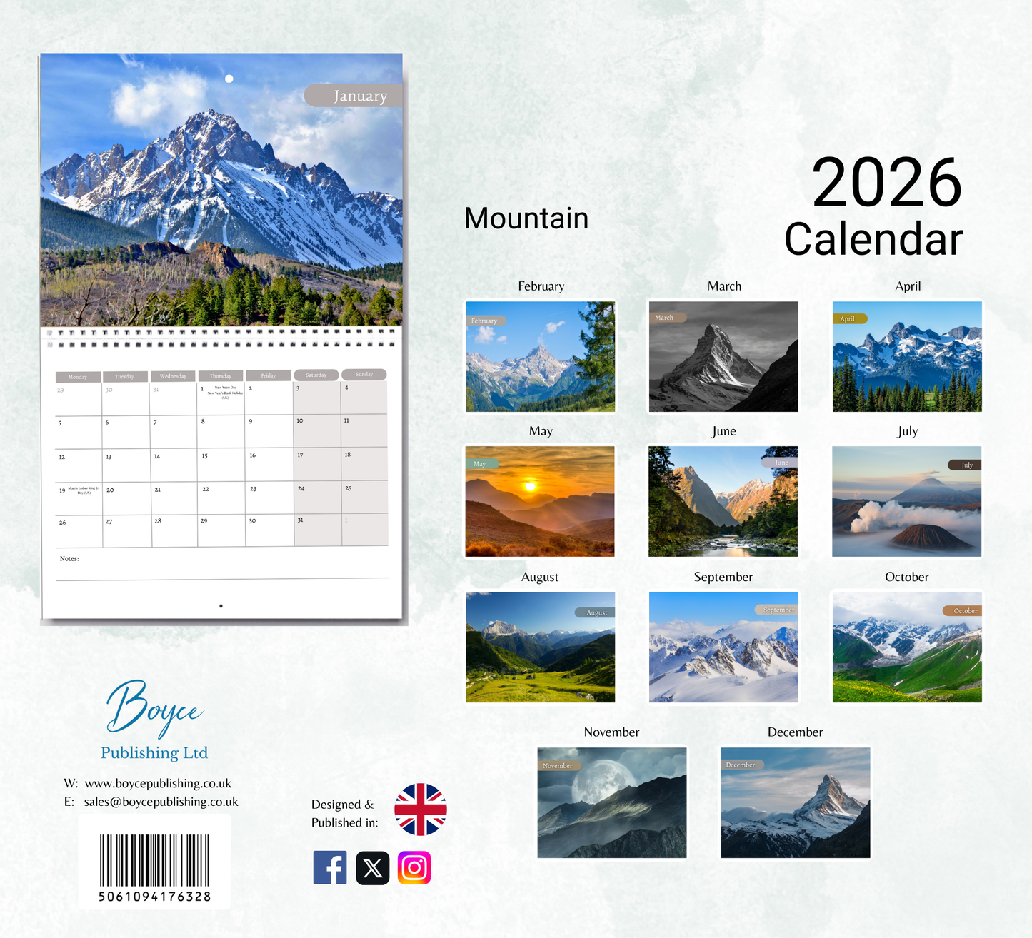 Mountain Calendar 2026