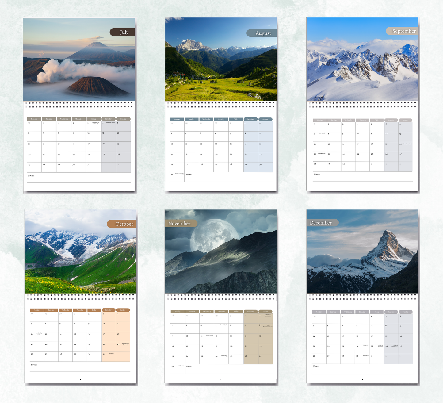 Mountain Calendar 2026