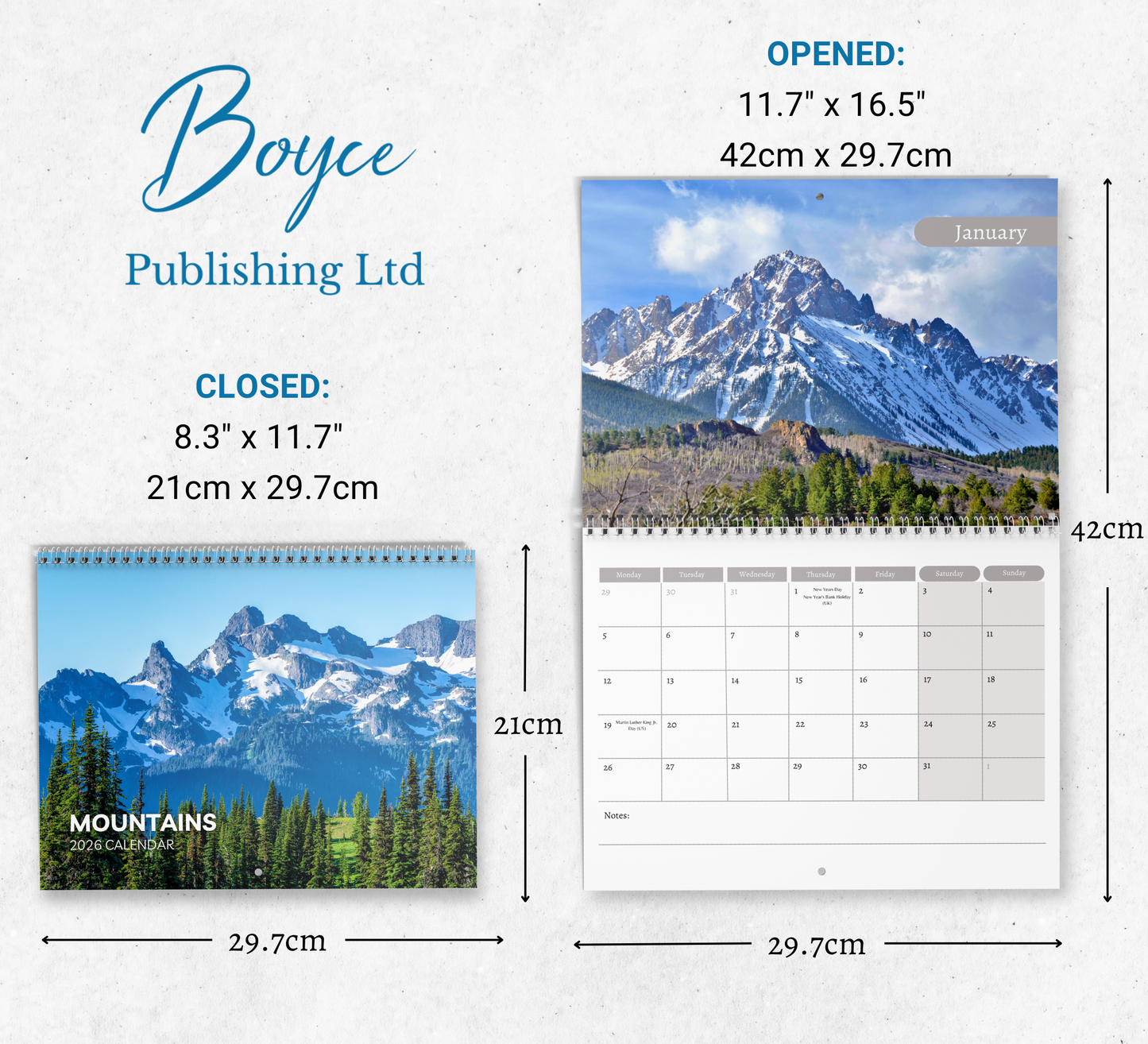 Mountain Calendar 2026