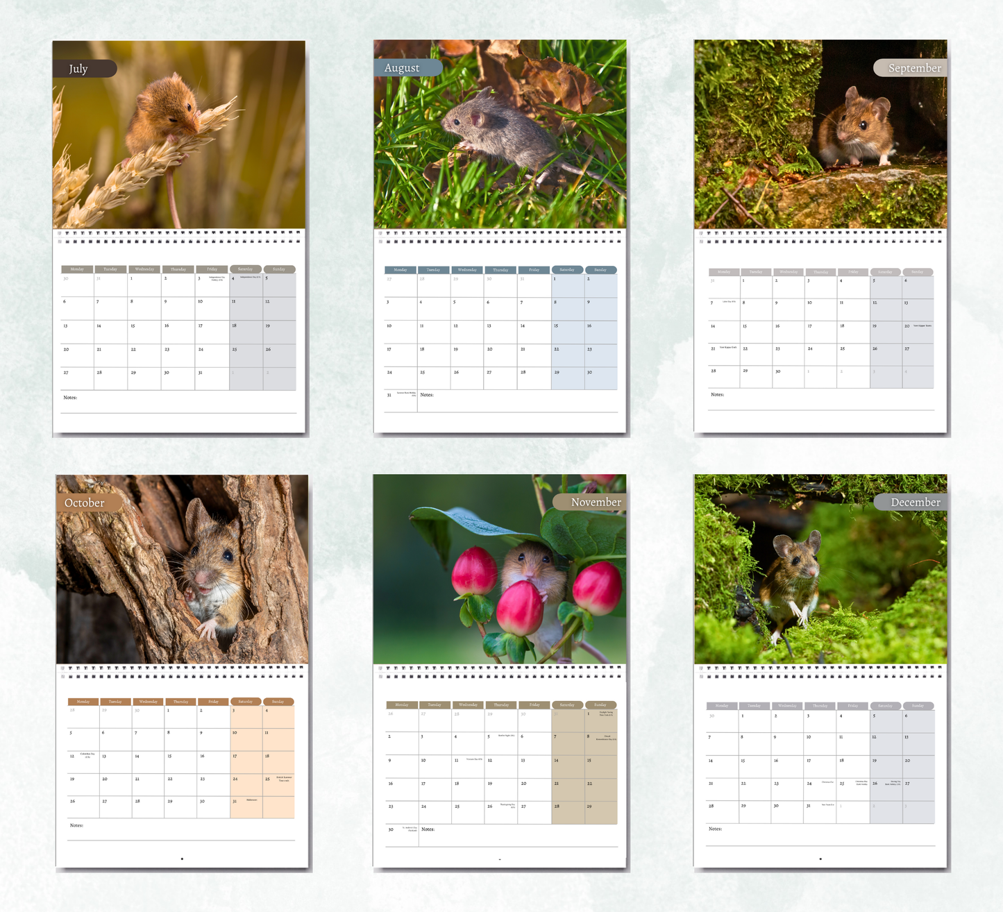 Mouse Calendar 2026