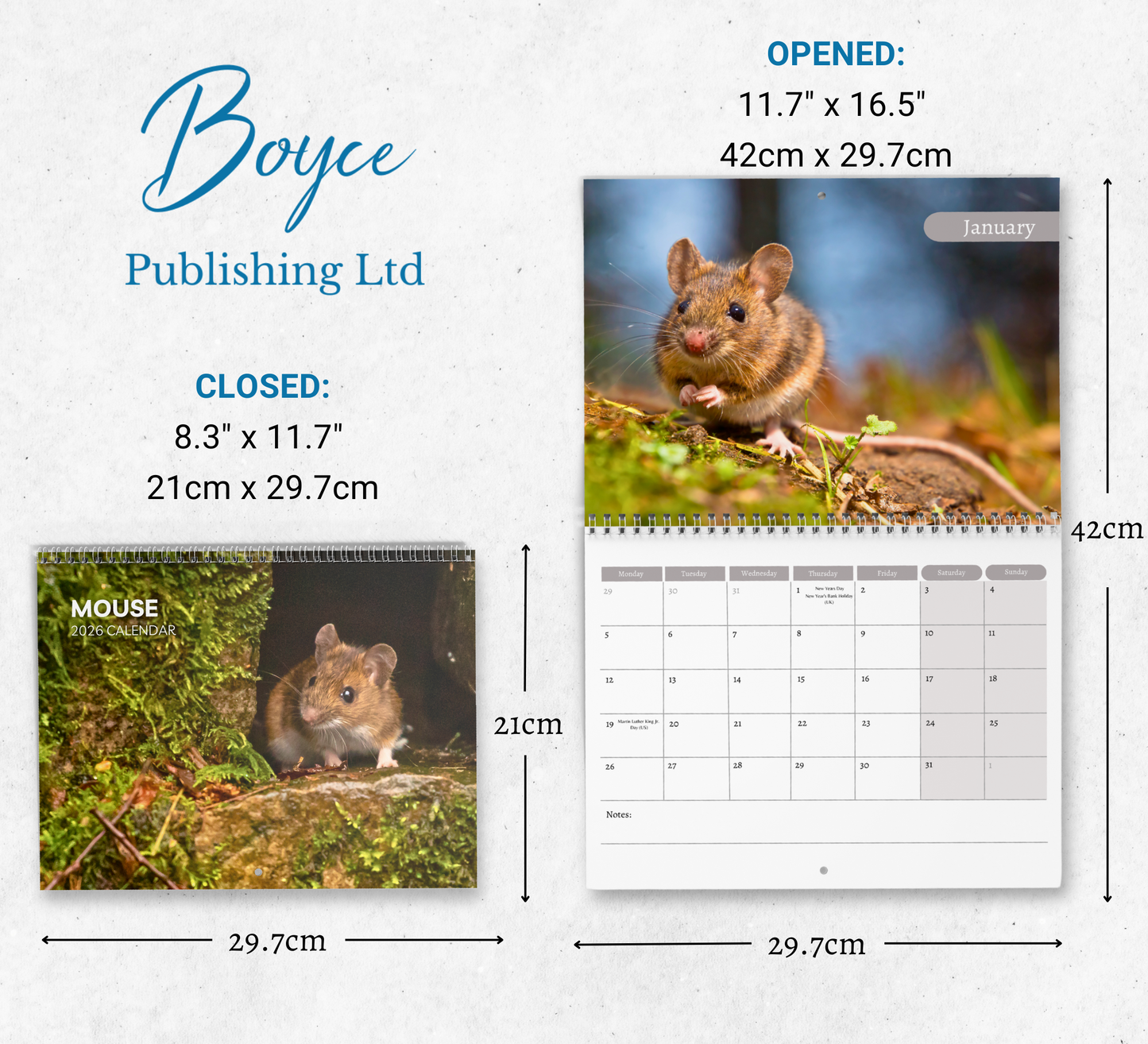 Mouse Calendar 2026