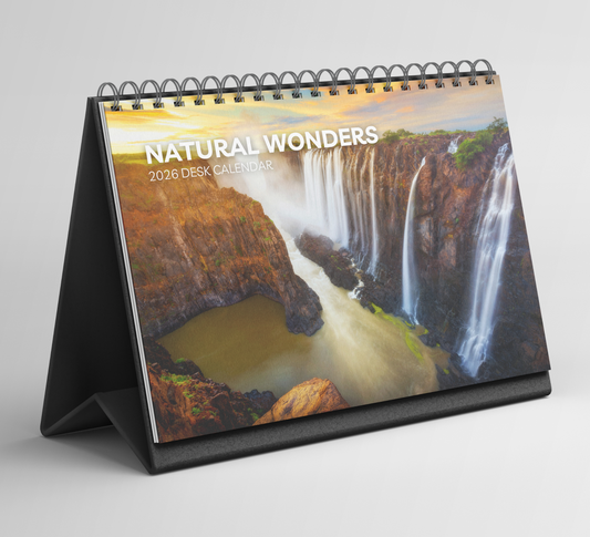 Natural Wonders Desk Calendar 2026-2027