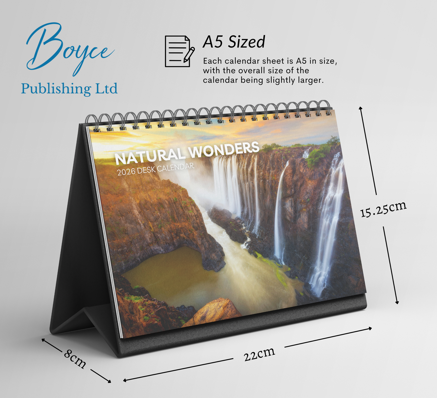 Natural Wonders Desk Calendar 2026-2027