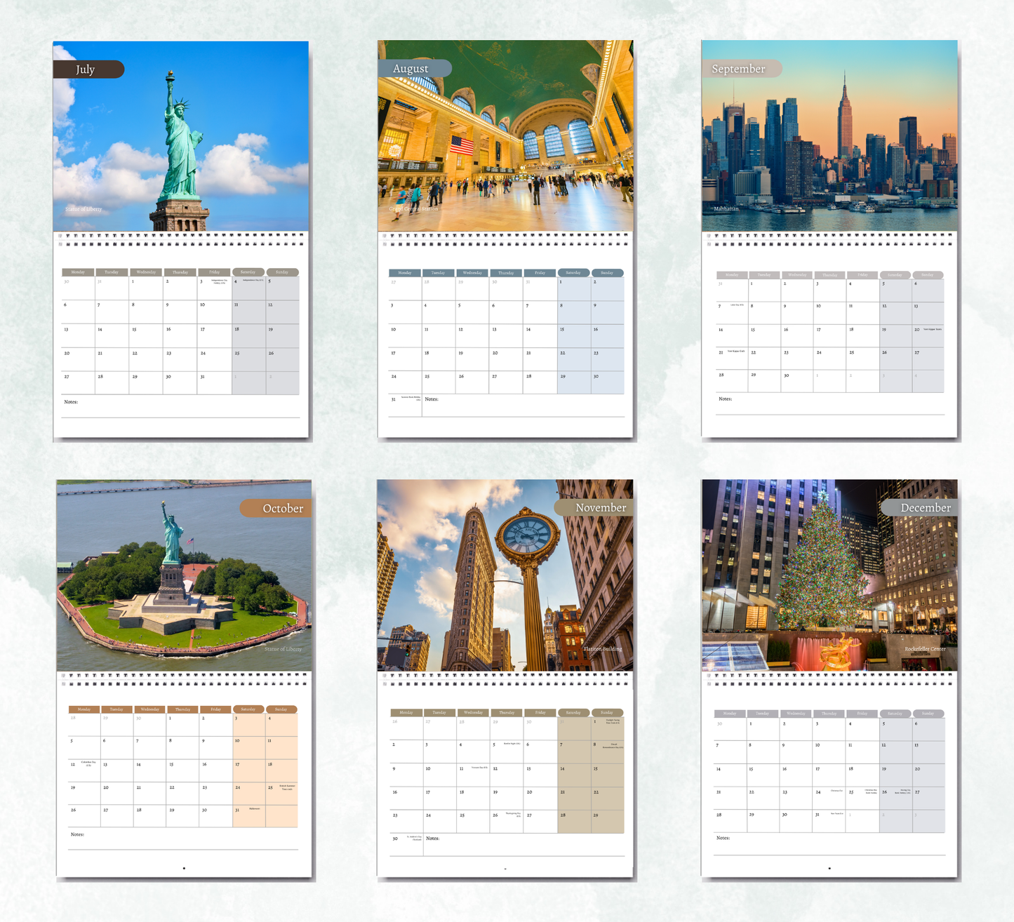 New York Calendar 2027