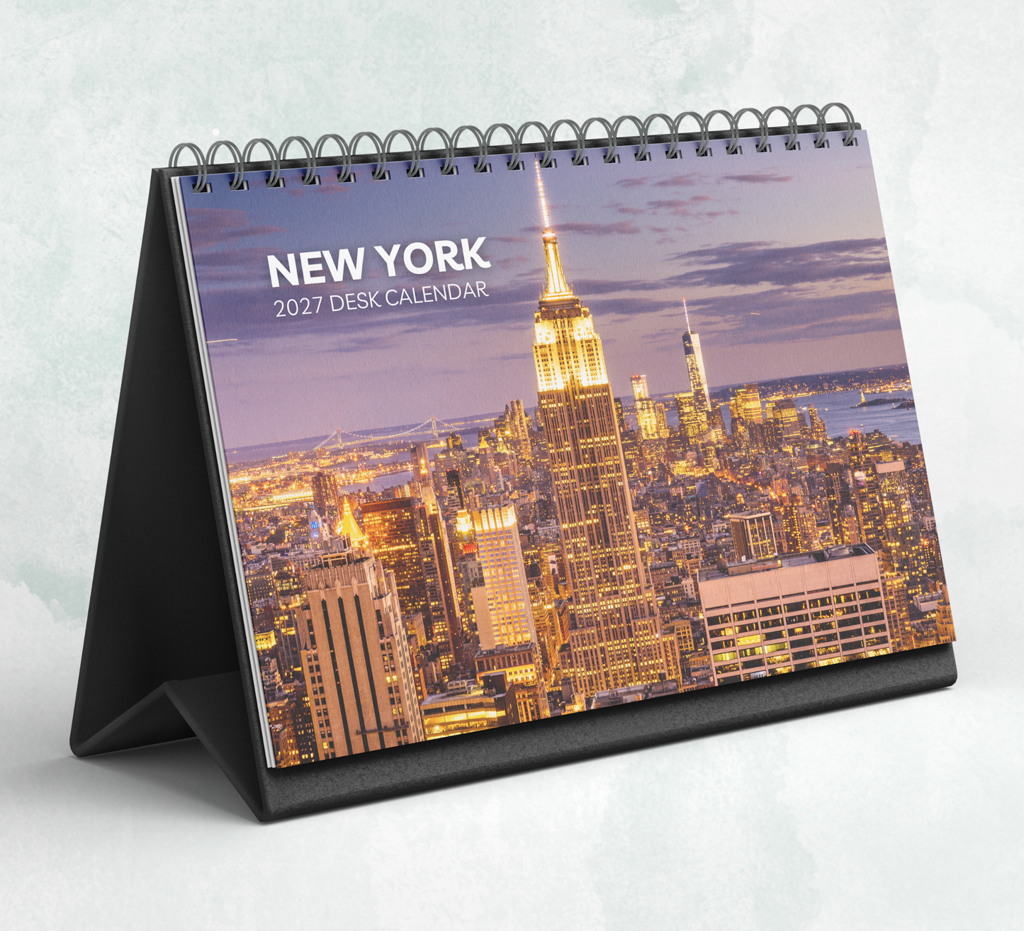 New York Desk Calendar 2027-2028