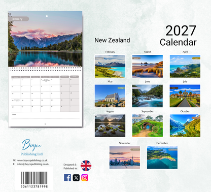 New Zealand Calendar 2027