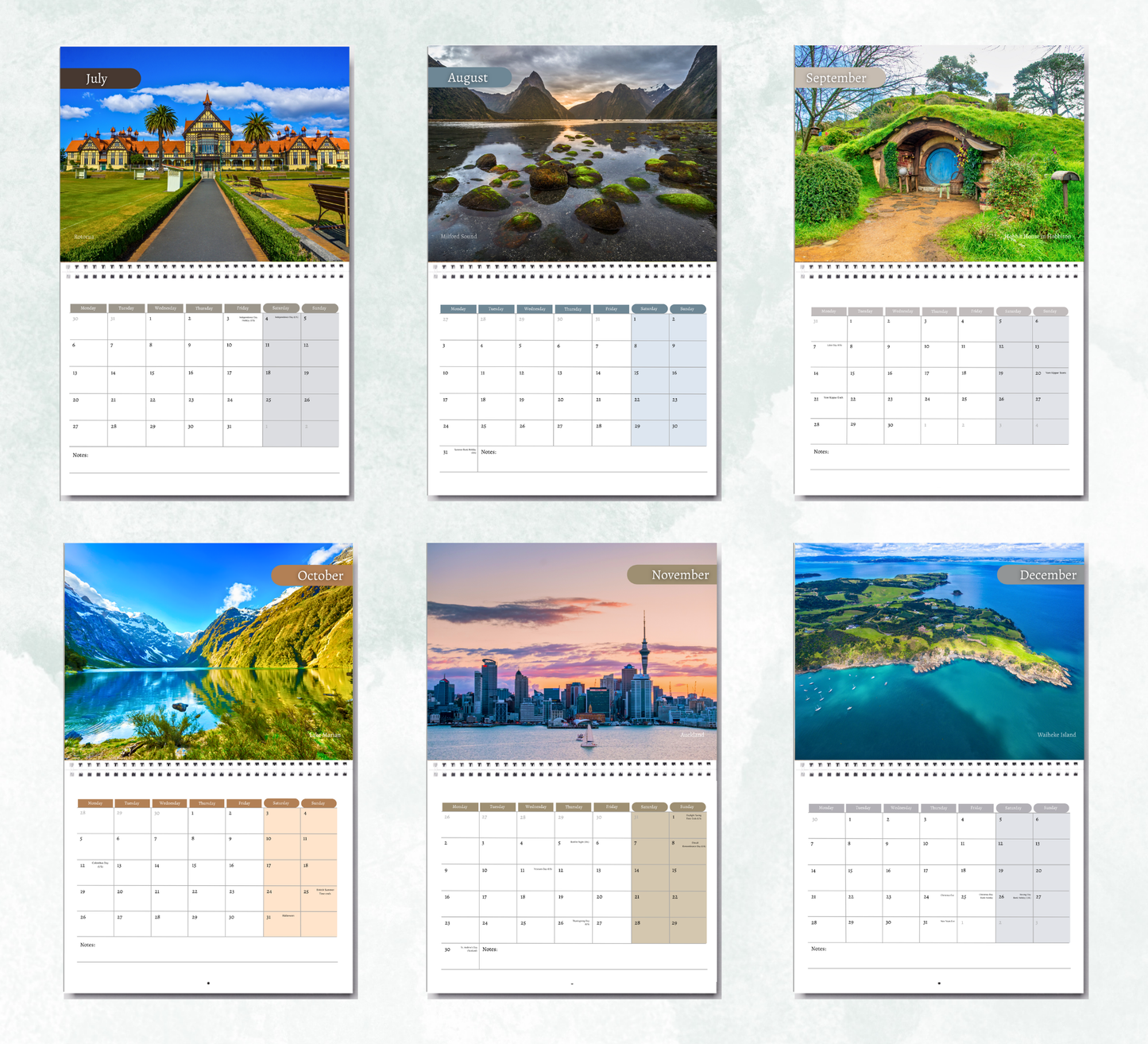 New Zealand Calendar 2027