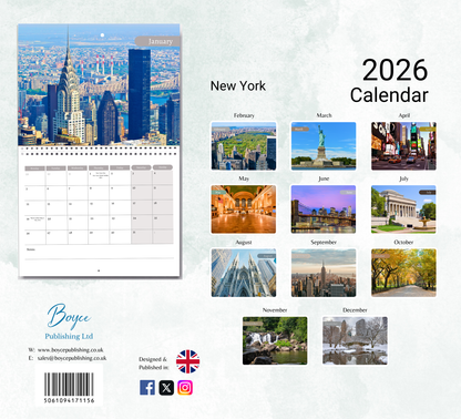 New York Calendar 2026