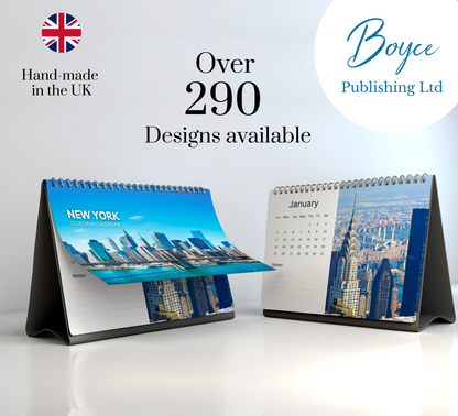 New York Desk Calendar 2026-2027
