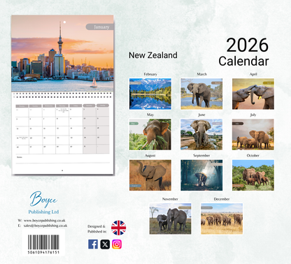 New Zealand Calendar 2026