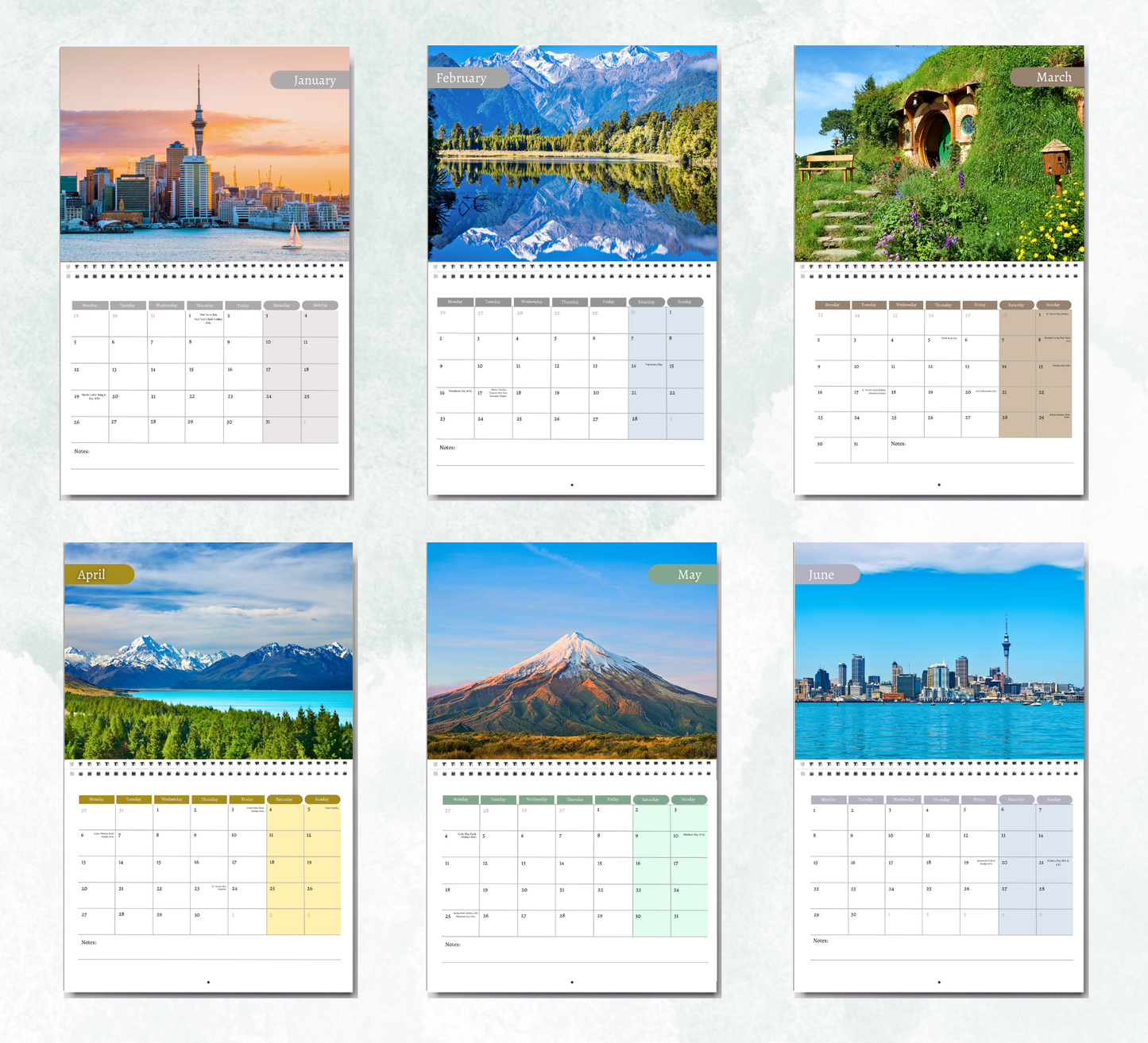 New Zealand Calendar 2026