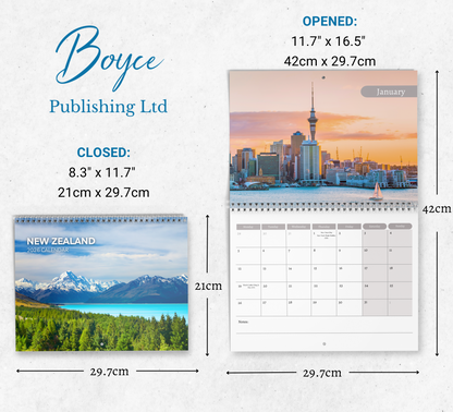 New Zealand Calendar 2026