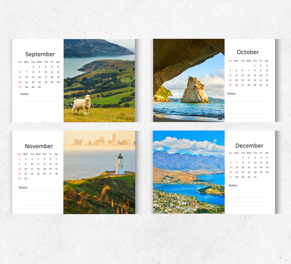 New Zealand Desk Calendar 2026-2027
