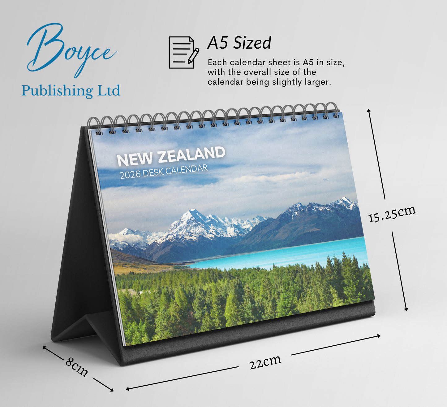 New Zealand Desk Calendar 2026-2027