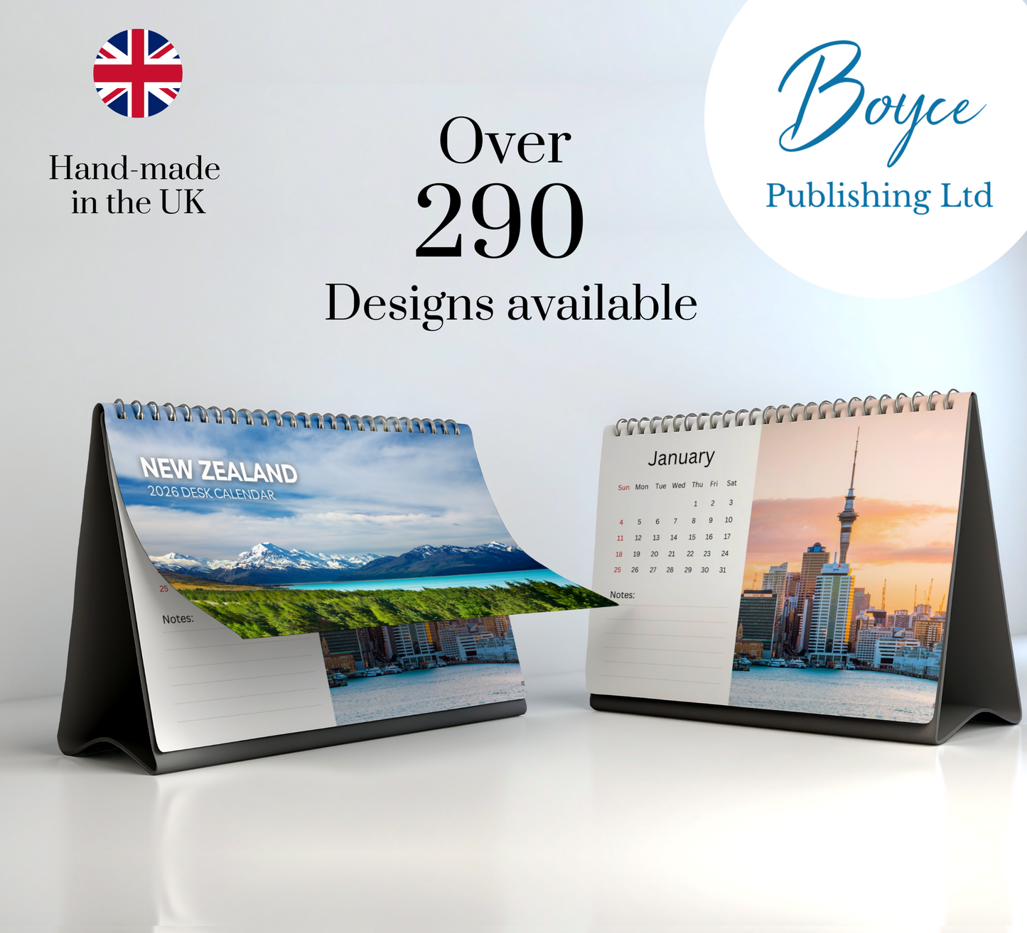 New Zealand Desk Calendar 2026-2027