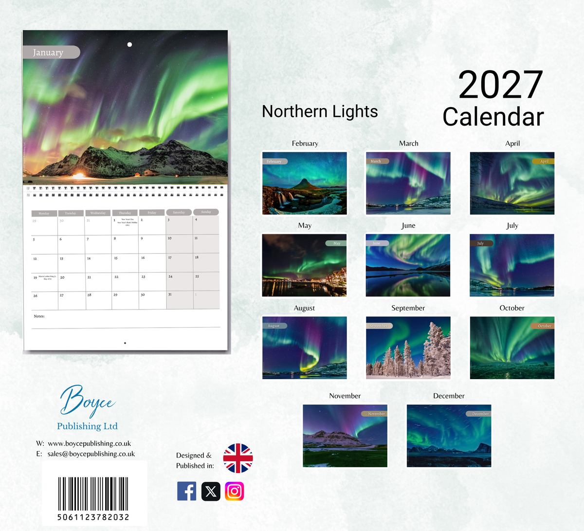 Northern Lights Calendar 2027