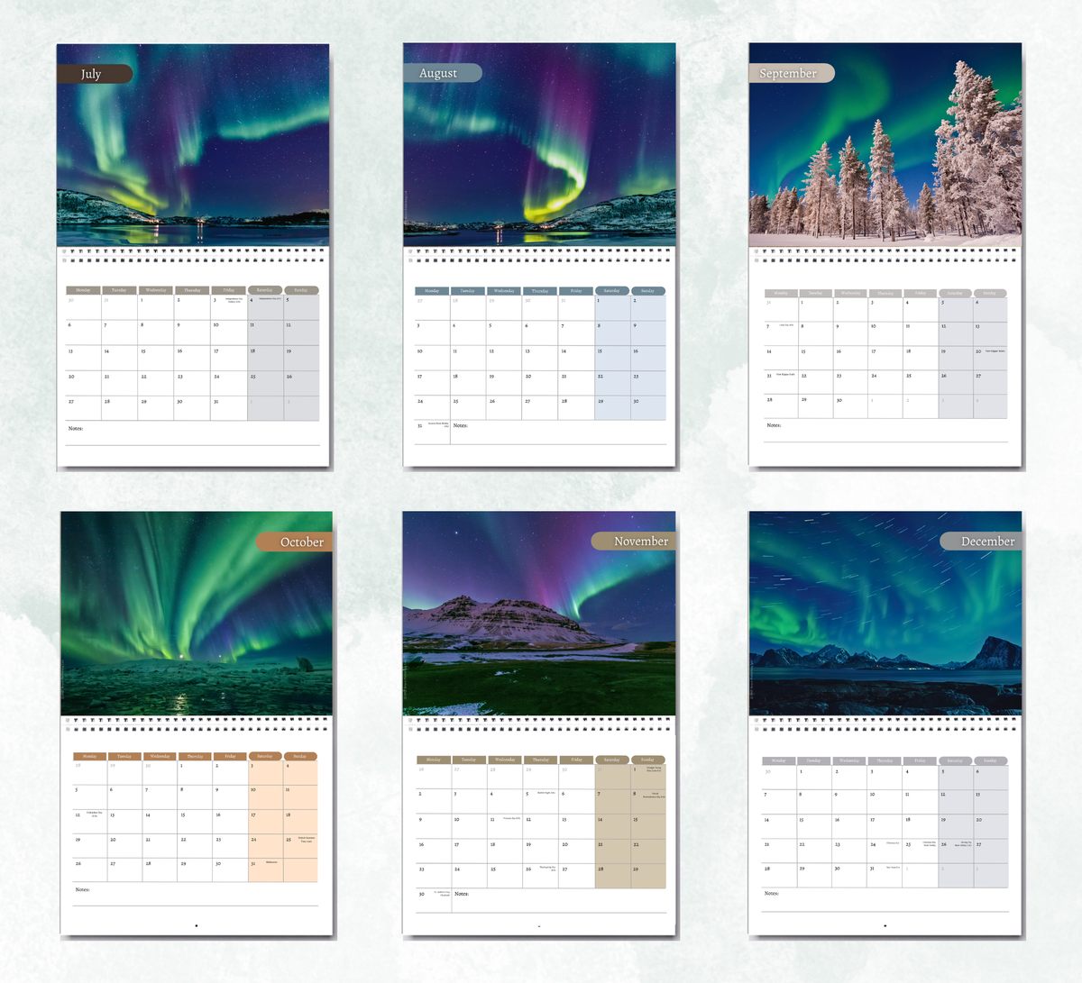 Northern Lights Calendar 2027