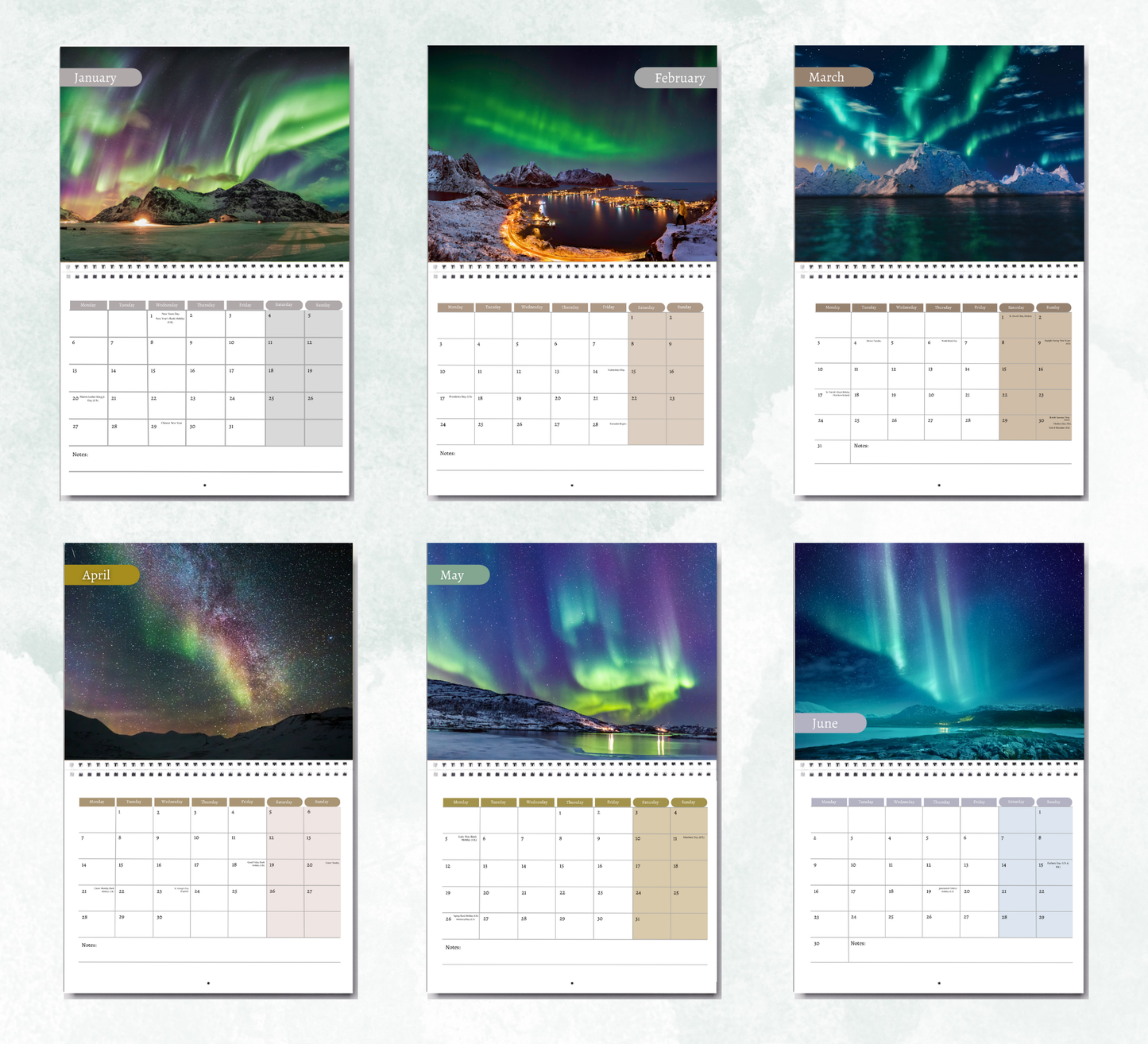 Northern Lights Calendar 2026