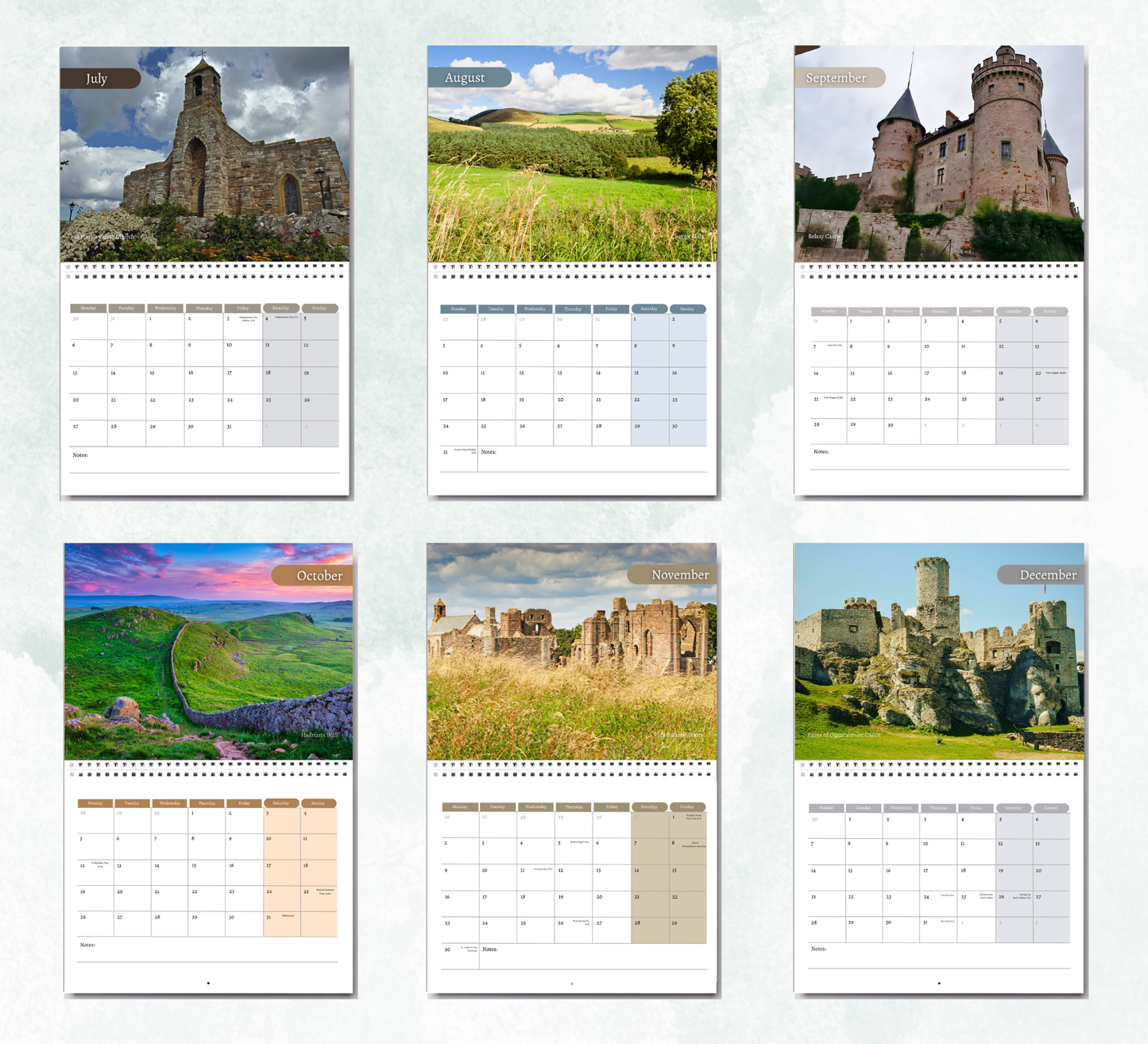 Northumberland Calendar 2027