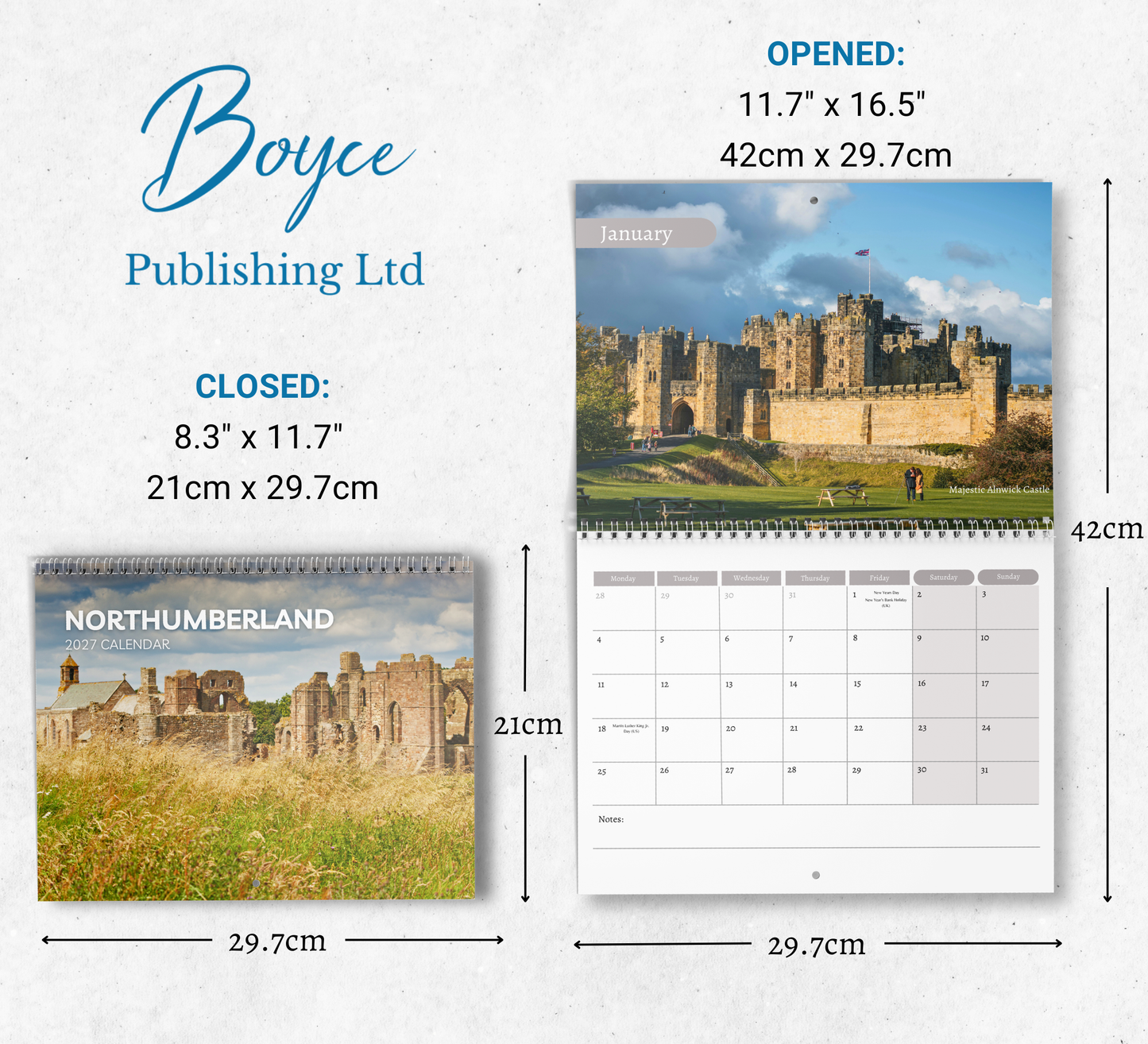Northumberland Calendar 2027