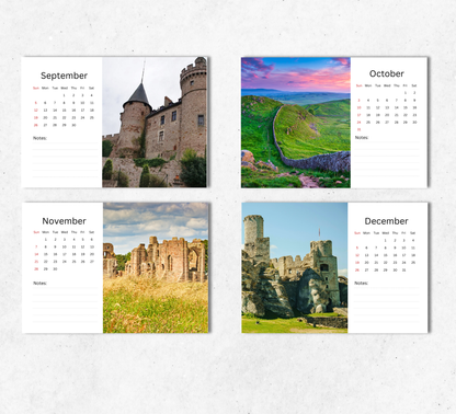 Northumberland Desk Calendar 2027-2028