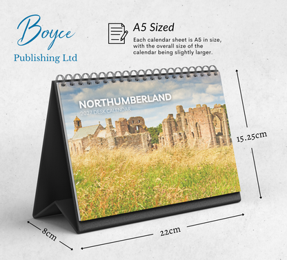 Northumberland Desk Calendar 2027-2028
