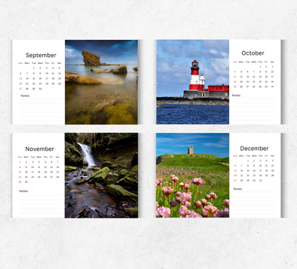 Northumberland Desk Calendar 2026-2027