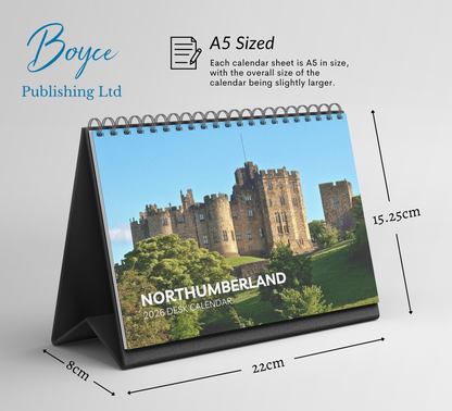 Northumberland Desk Calendar 2026-2027