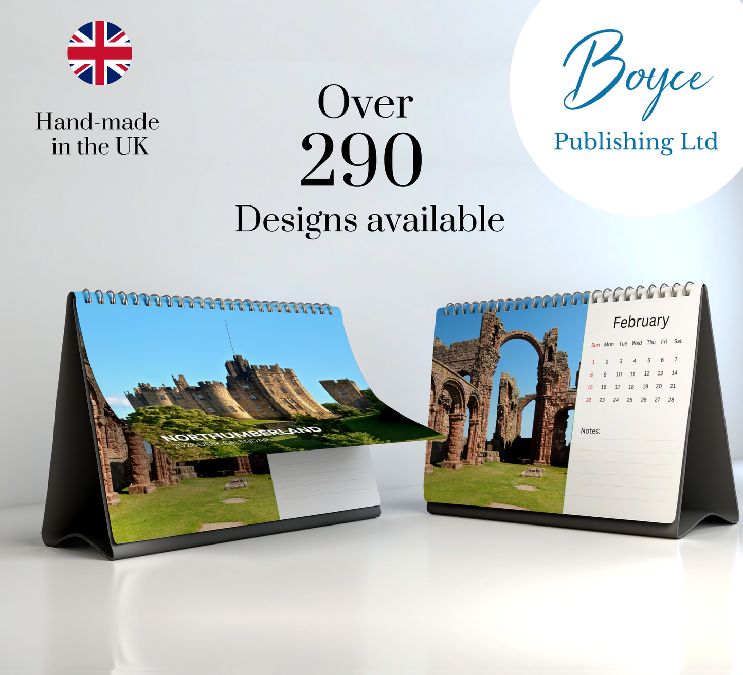 Northumberland Desk Calendar 2026-2027